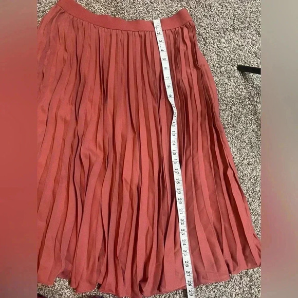 GRACE KARIN ALINE SKIRT MIDI RUST ORANGE PLEATED PLUS SIZE XL - Picture 6 of 8